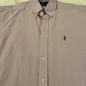 Ralph Lauren Men's Purple Gingham Shirt